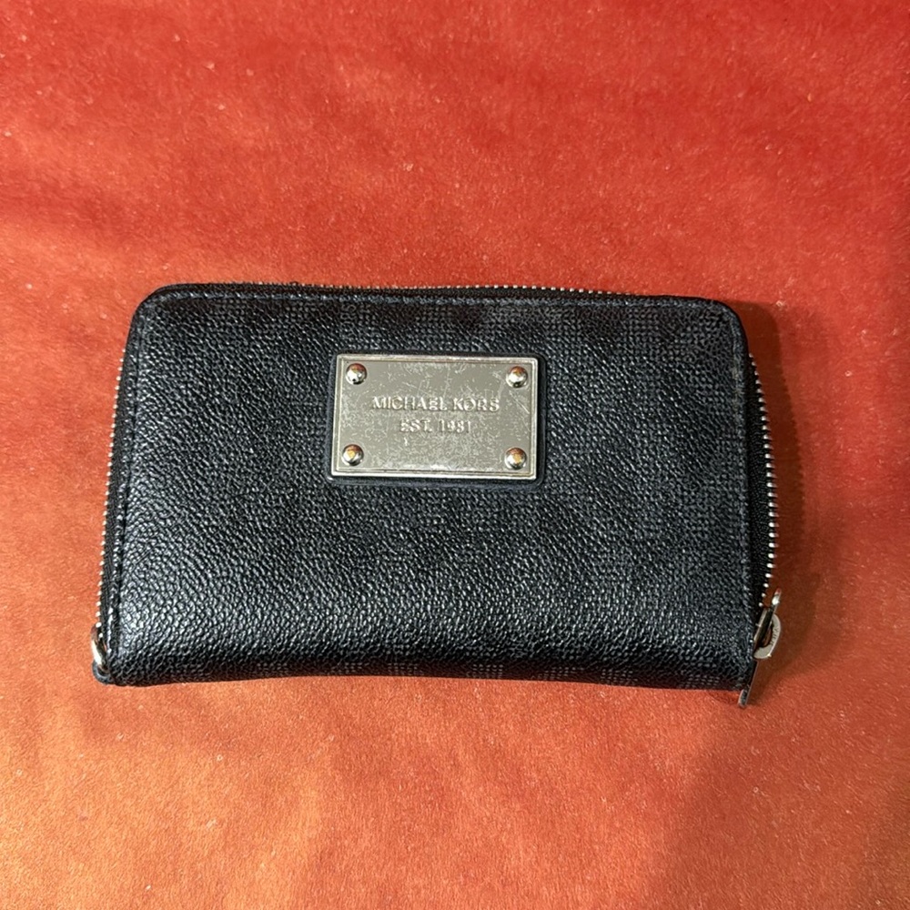 Michael Kors black logo wallet